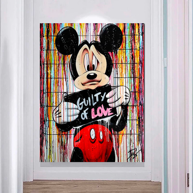 Disney Mickey Mouse Canvas Wall Art-GraffitiWallArt