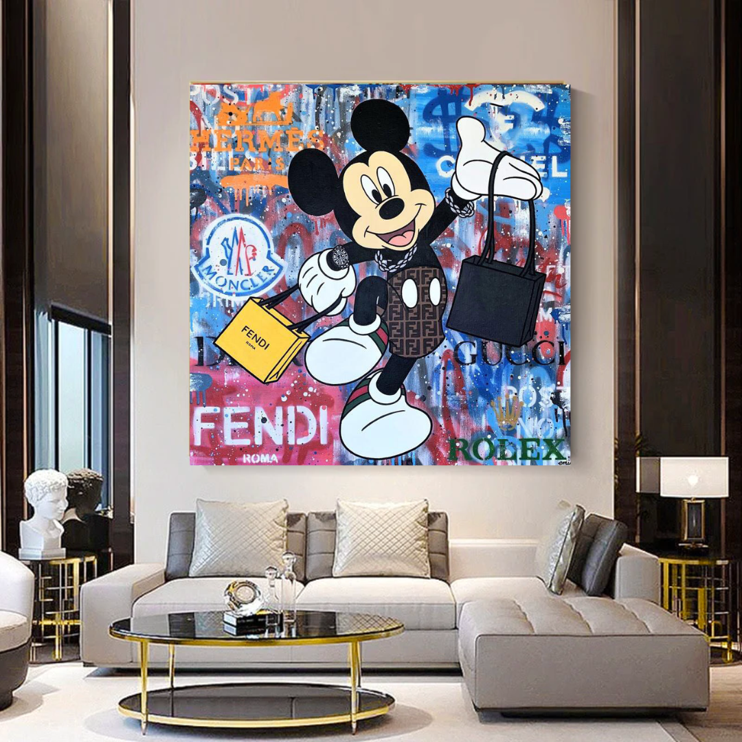 Disney Mickey Mouse Canvas Wall Art-GraffitiWallArt