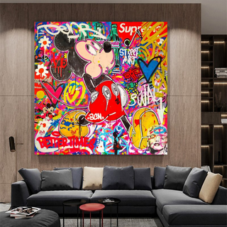 Disney Mickey Mouse Supreme Canvas Wall Art-GraffitiWallArt