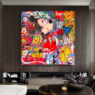 Disney Mickey Mouse Supreme Canvas Wall Art-GraffitiWallArt