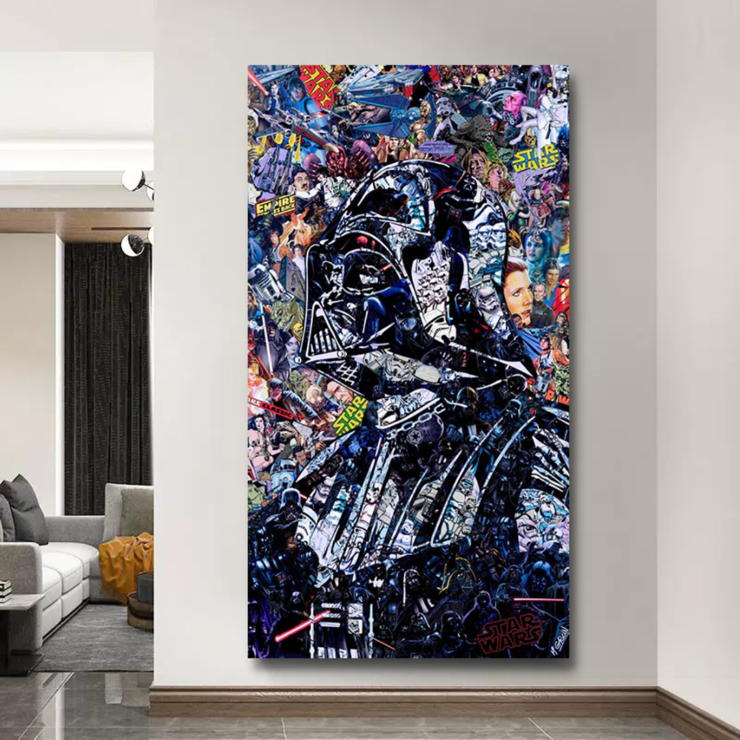 Disney Star Wars Poster Darth Vader Canvas Wall Art - Wall Art Decor - Famous Wall Art-GraffitiWallArt