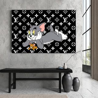 Disney Tom and Jerry Canvas Wall Art-GraffitiWallArt