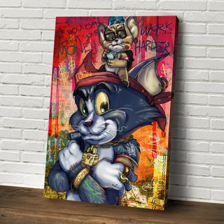 Disney Tom & Jerry Millionaire - Wall Art Decor - Famous Wall-GraffitiWallArt