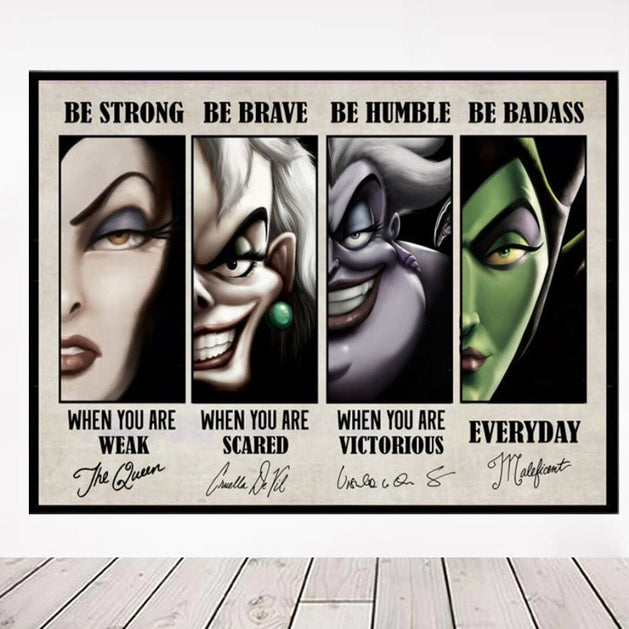 Disney Villain Evil Queen Wall Art Poster-GraffitiWallArt