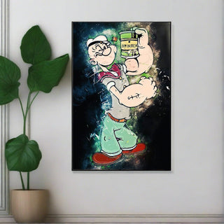 Disney Wall Art Popeye Canvas Wall Art-GraffitiWallArt