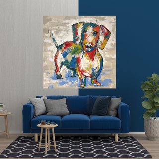 Dog Canvas Wall Art-GraffitiWallArt