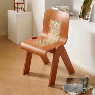 Designer Wabi Retro Rattan Dining Chair