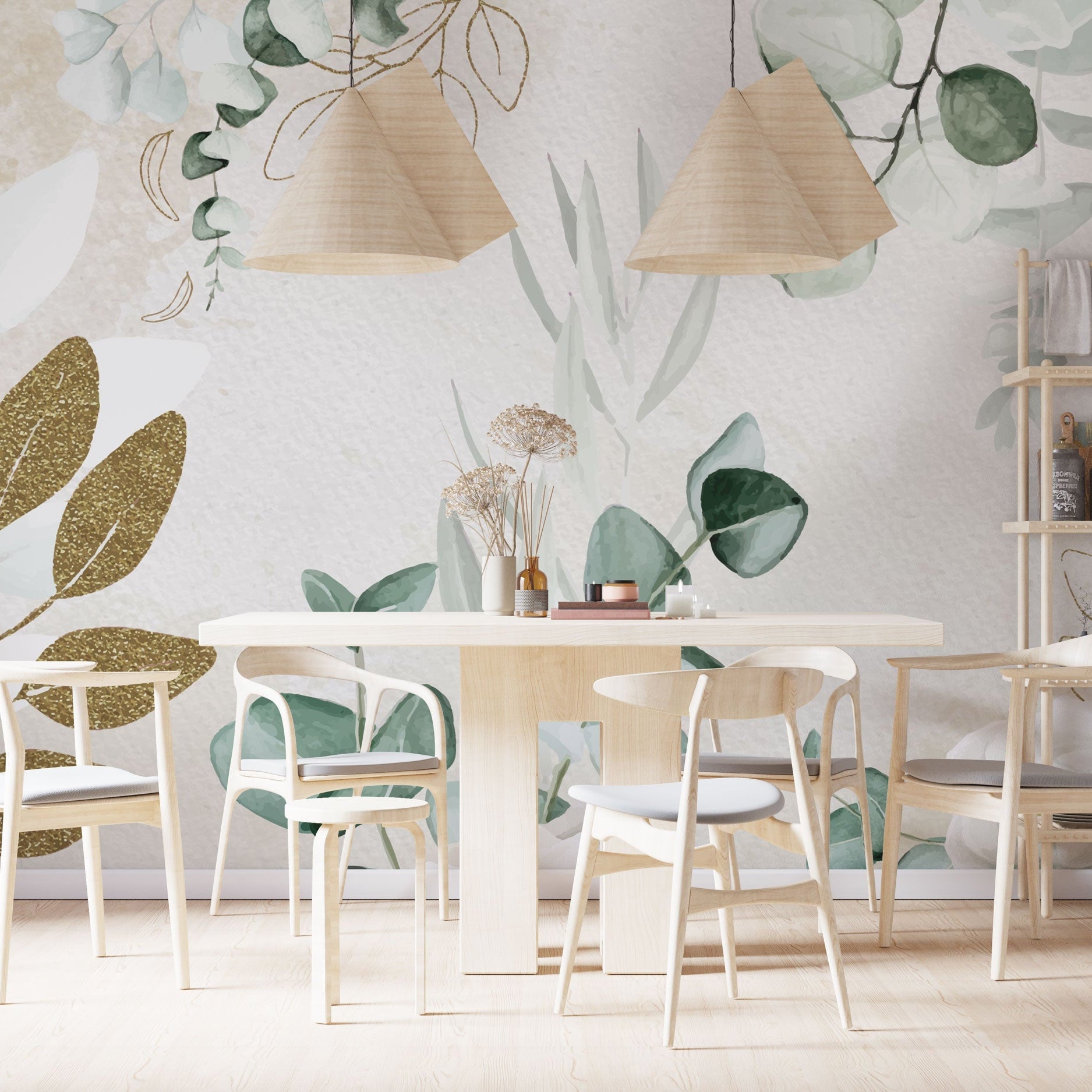 Dream Flowers Wallpaper Mural - Exquisite Floral Design-GraffitiWallArt