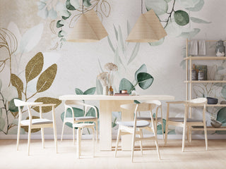 Dream Flowers Wallpaper Mural - Exquisite Floral Design-GraffitiWallArt