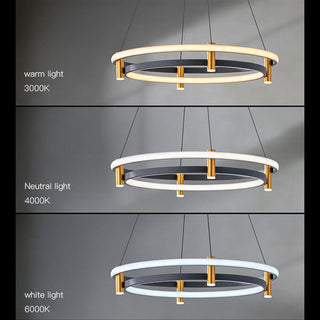 Dual Ring LED Chandelier-GraffitiWallArt