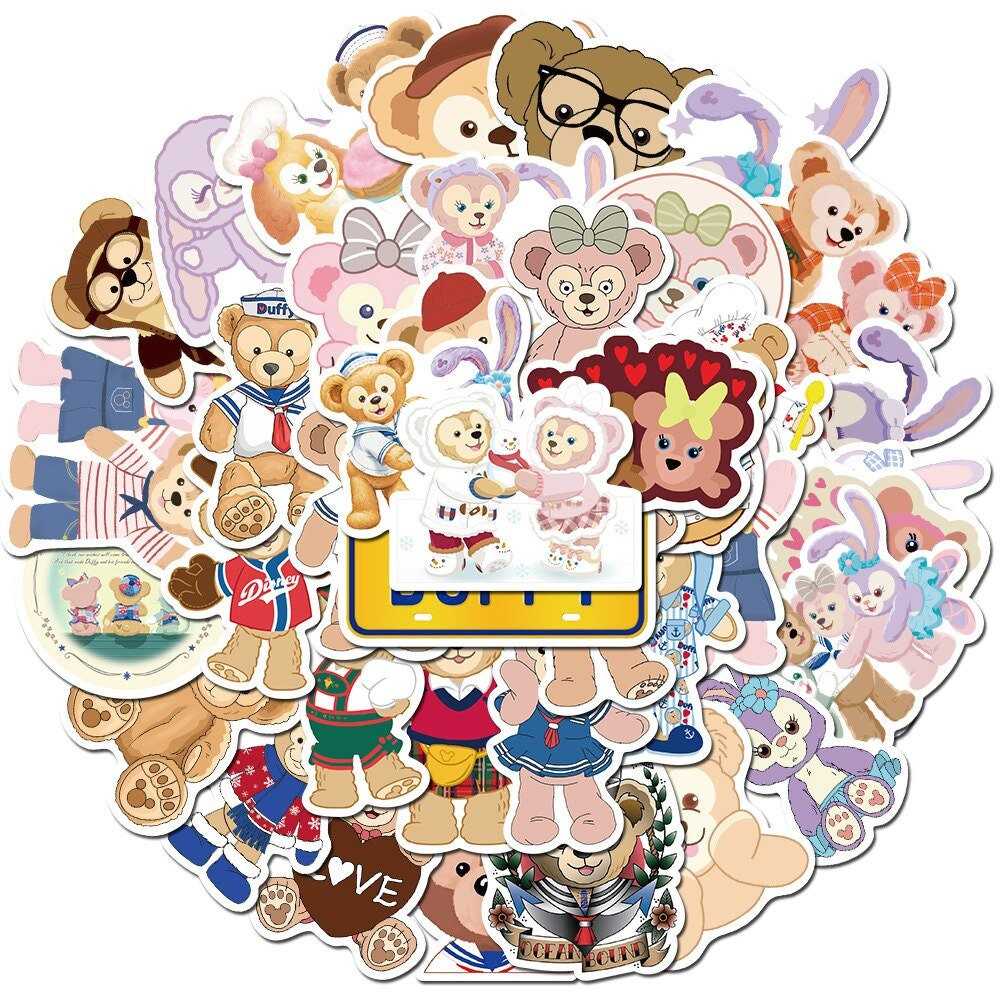 Duffy Bear and Rabbit Stickers Pack - Delightful Selection-GraffitiWallArt