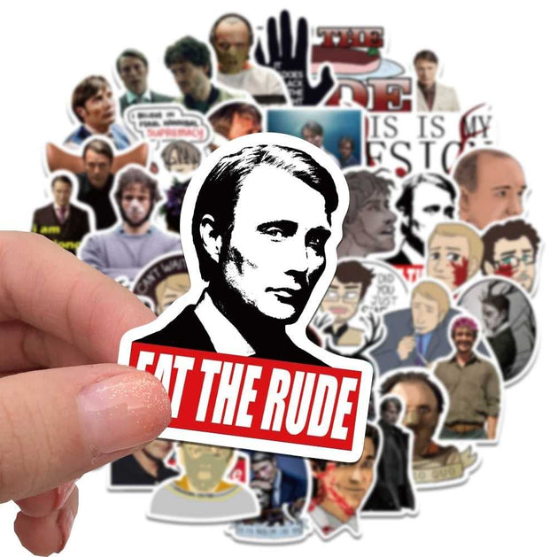 Eat the rude Hannibal Stickers Pack - Darkly Delicious-GraffitiWallArt