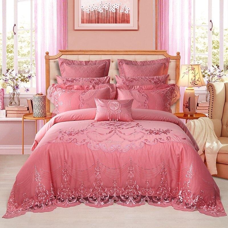 Egyptian Cotton Wedding Bedding set-GraffitiWallArt