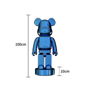 Electroplating Multicolour Bearbrick Statue Large-GraffitiWallArt