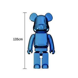 Electroplating Multicolour Bearbrick Statue Large-GraffitiWallArt