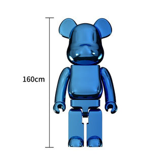 Electroplating Multicolour Bearbrick Statue Large-GraffitiWallArt