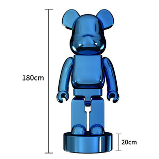 Electroplating Multicolour Bearbrick Statue Large-GraffitiWallArt