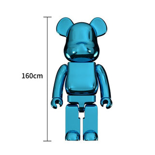 Electroplating Multicolour Bearbrick Statue Large-GraffitiWallArt