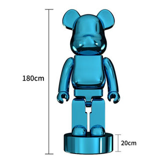 Electroplating Multicolour Bearbrick Statue Large-GraffitiWallArt