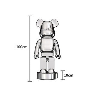 Electroplating Multicolour Bearbrick Statue Large-GraffitiWallArt