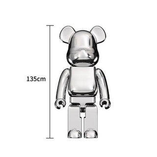 Electroplating Multicolour Bearbrick Statue Large-GraffitiWallArt