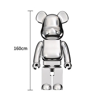 Electroplating Multicolour Bearbrick Statue Large-GraffitiWallArt