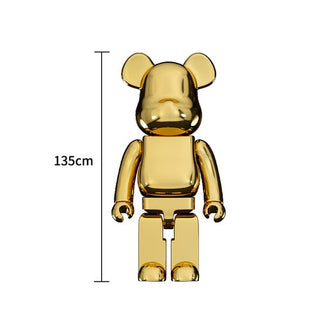 Electroplating Multicolour Bearbrick Statue Large-GraffitiWallArt