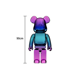 Electroplating Multicolour Bearbrick Statue Large-GraffitiWallArt