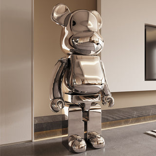 Electroplating Multicolour Bearbrick Statue Large-GraffitiWallArt