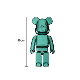 Electroplating Multicolour Bearbrick Statue Large-GraffitiWallArt