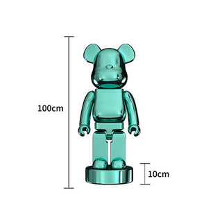 Electroplating Multicolour Bearbrick Statue Large-GraffitiWallArt