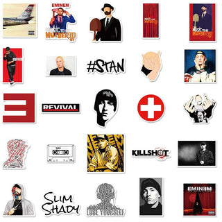 Eminem Hip Hop Stickers Pack - Famous Waterproof Bundle-GraffitiWallArt