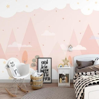 Enchanting Forest and Moon Nursery Wallpaper-GraffitiWallArt