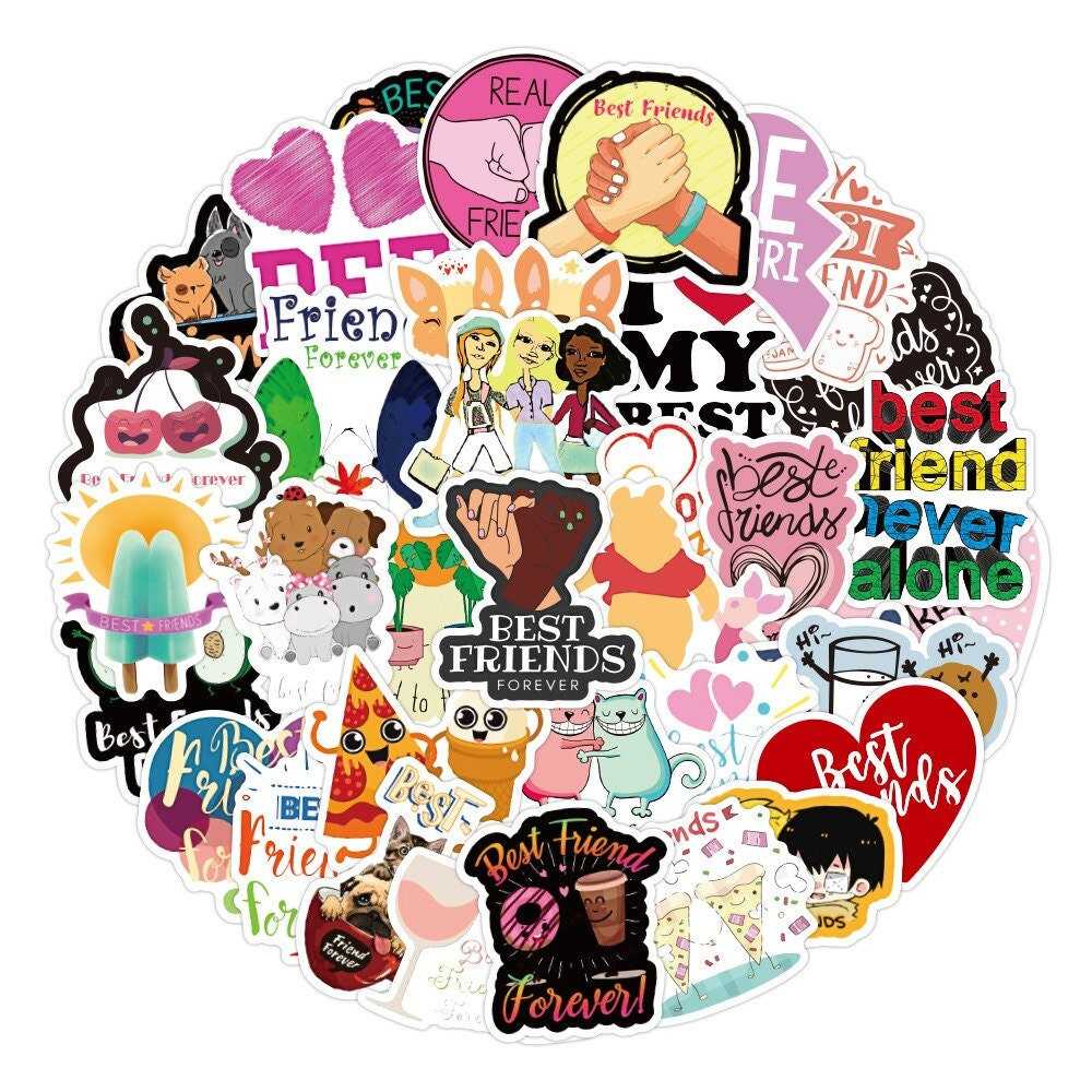 Famous Best Friend Stickers Pack - Waterproof Bundle-GraffitiWallArt