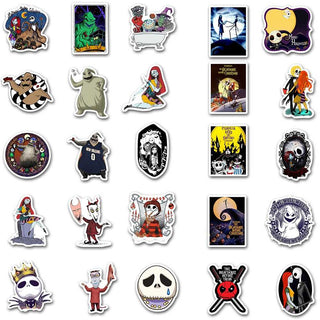 Famous Bundle Nightmare Before Christmas Stickers - Waterproof Pack-GraffitiWallArt