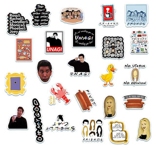 Famous Friends TV Series Stickers Pack - Waterproof Bundle-GraffitiWallArt