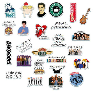 Famous Friends TV Series Stickers Pack - Waterproof Bundle-GraffitiWallArt