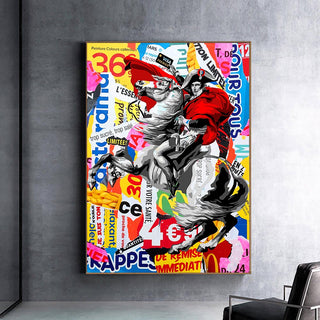 Famous Painting Napoleon Portrait Horse Oil Painting Canvas Prints Pop Wall Art Posters and Prints Picture for Living Room Home-GraffitiWallArt