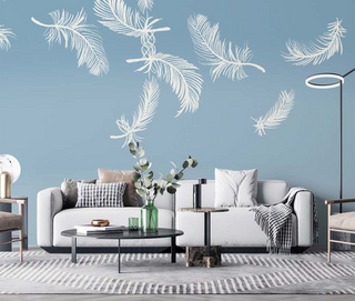 Feathers Wallpaper Murals: Transform Your Space Instantly-GraffitiWallArt