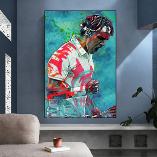 Federer Tennis Legend Canvas Wall Art - Sports Decor - Famous Icon-GraffitiWallArt