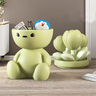 Flower Man Kids Room Storage Plant Statue-GraffitiWallArt