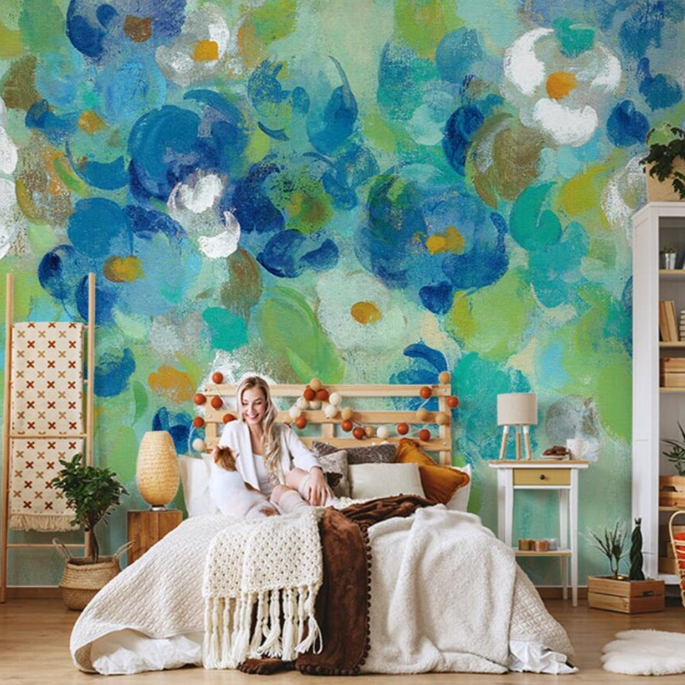 Flower Theme Wallpaper Mural: Stunning and Vibrant Designs-GraffitiWallArt