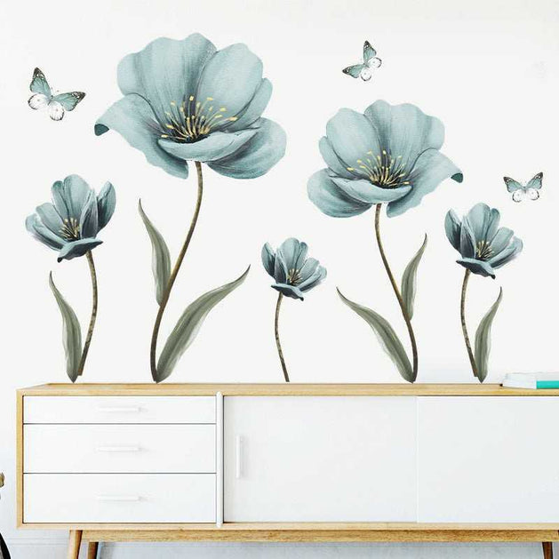 Flower Wall Decal: Stylish and Vibrant Designs-GraffitiWallArt