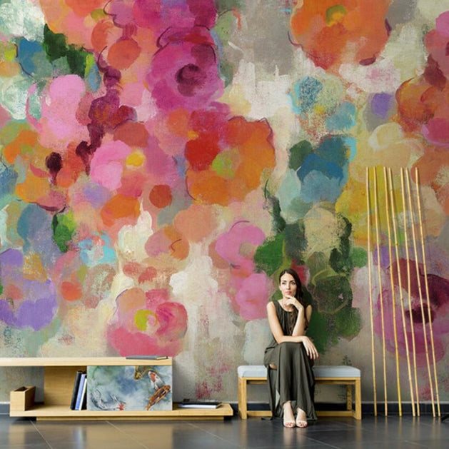 Flower Wallpaper: Transform Your Space with Floral Designs-GraffitiWallArt