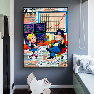 Forex Brokers Trading: Mr Monopoly Wall Art-GraffitiWallArt