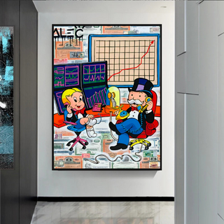 Forex Brokers Trading: Mr Monopoly Wall Art-GraffitiWallArt