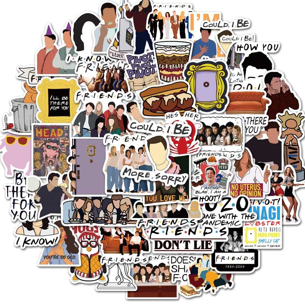 Friends TV Series Stickers - Famous Waterproof Bundle-GraffitiWallArt