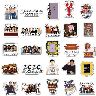 Friends TV Series Stickers - Famous Waterproof Bundle-GraffitiWallArt