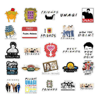 Friends TV Series Stickers Pack - Waterproof Bundle-GraffitiWallArt