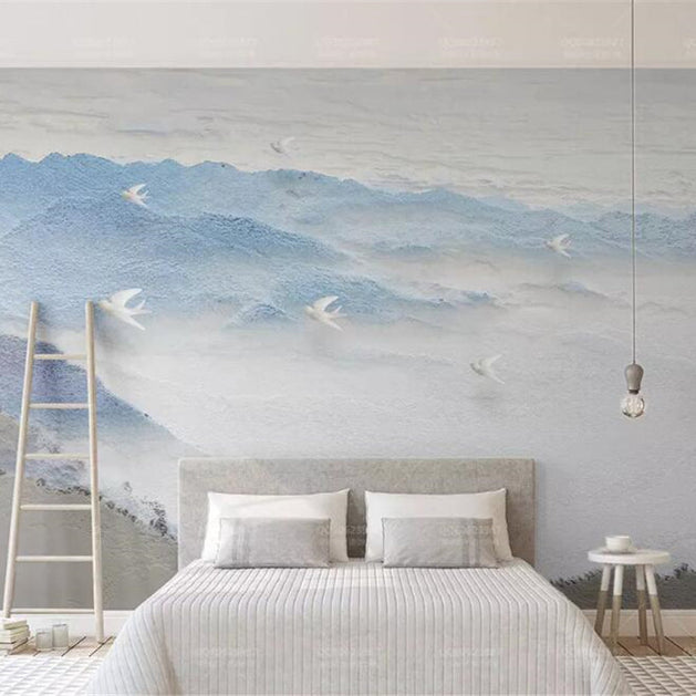 Frozen Coastline Wallpaper Mural - Stunning Wall Decor-GraffitiWallArt